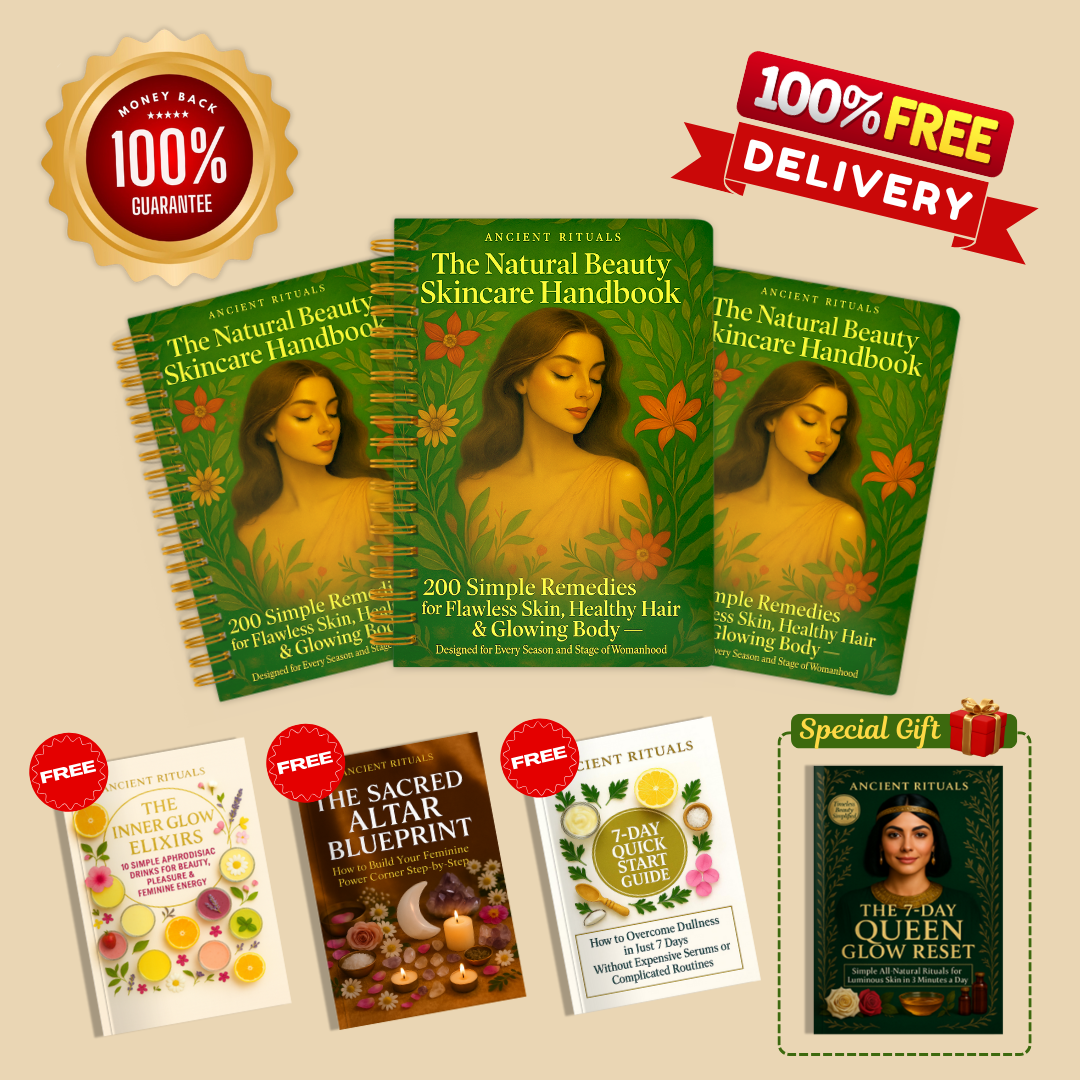 3X The Natural Beauty Handbook + 3 FREE Bonuses + Special Gift